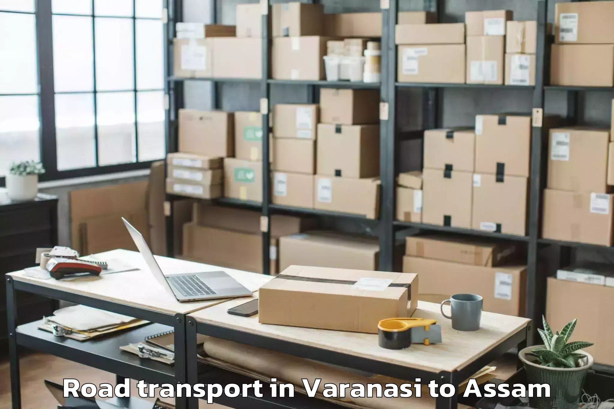 Quality Varanasi to Dergaon Road Transport